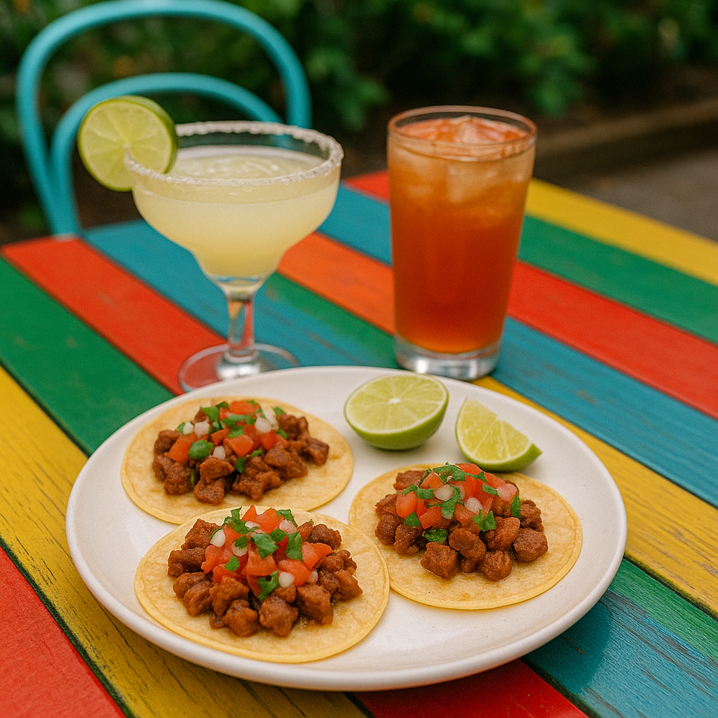 Street tacos and margaritas at El Catrin’s summer patio in Toronto